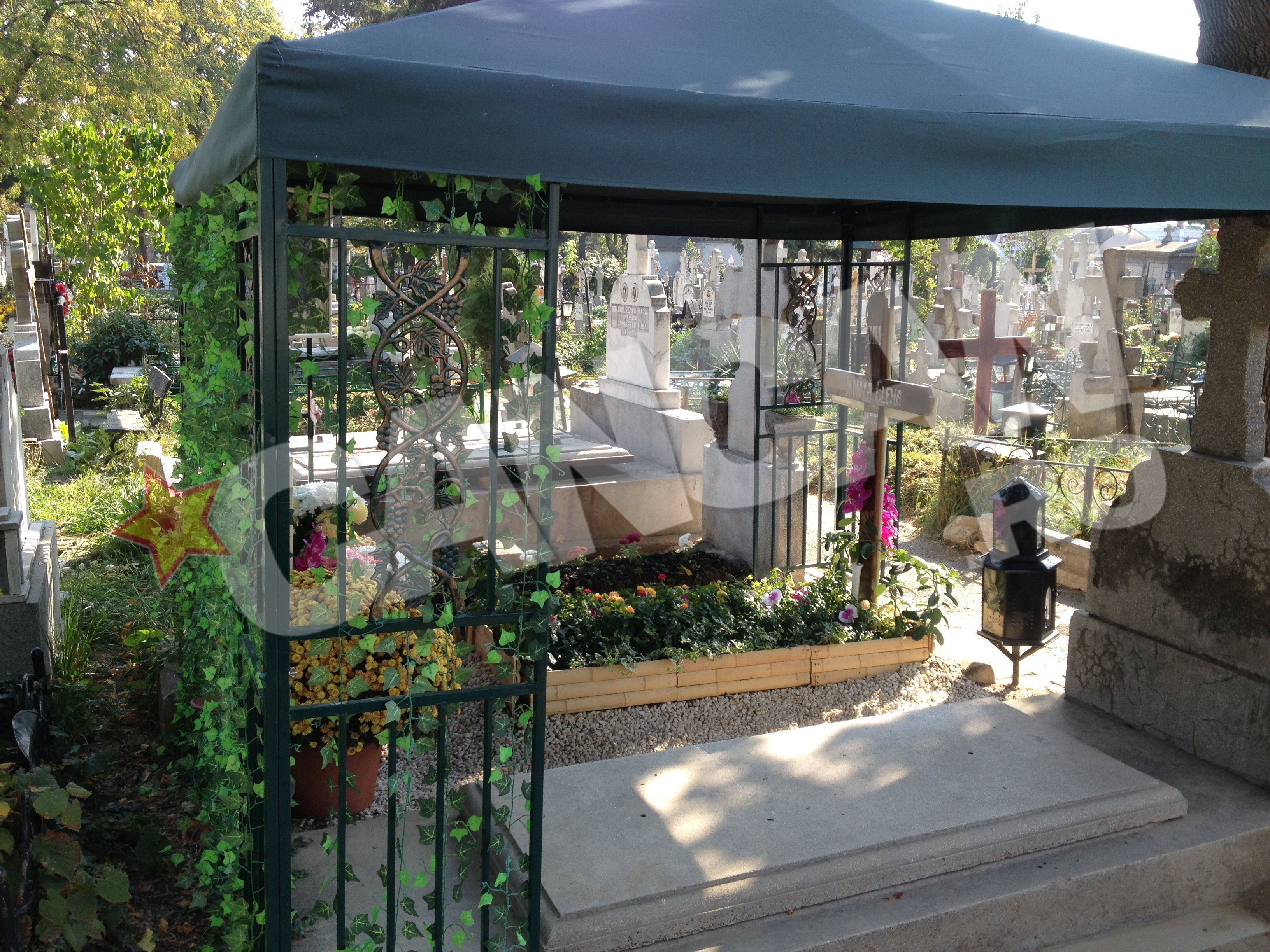 Mormantul cu gradina „vie”