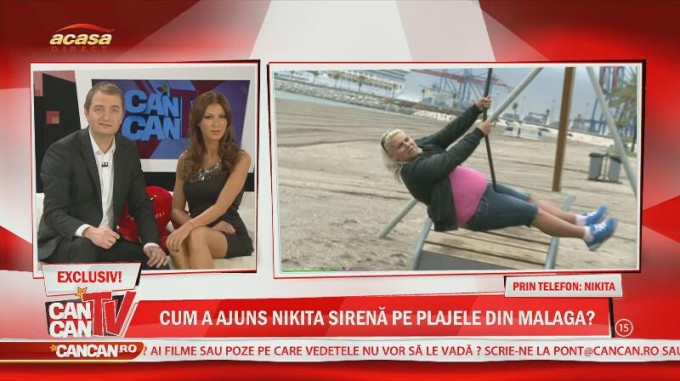 Nikita s-a dat in spectacol in fata camerei de filmat