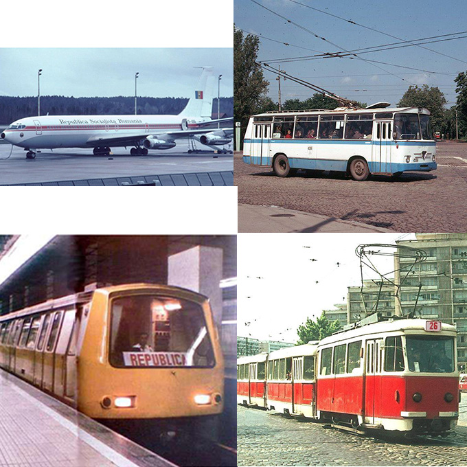 Mijloacele de transport in comun, fara dotari si care scartaiau din toate incheieturile, erau indispensabile pentru majoritatea locuitorilor