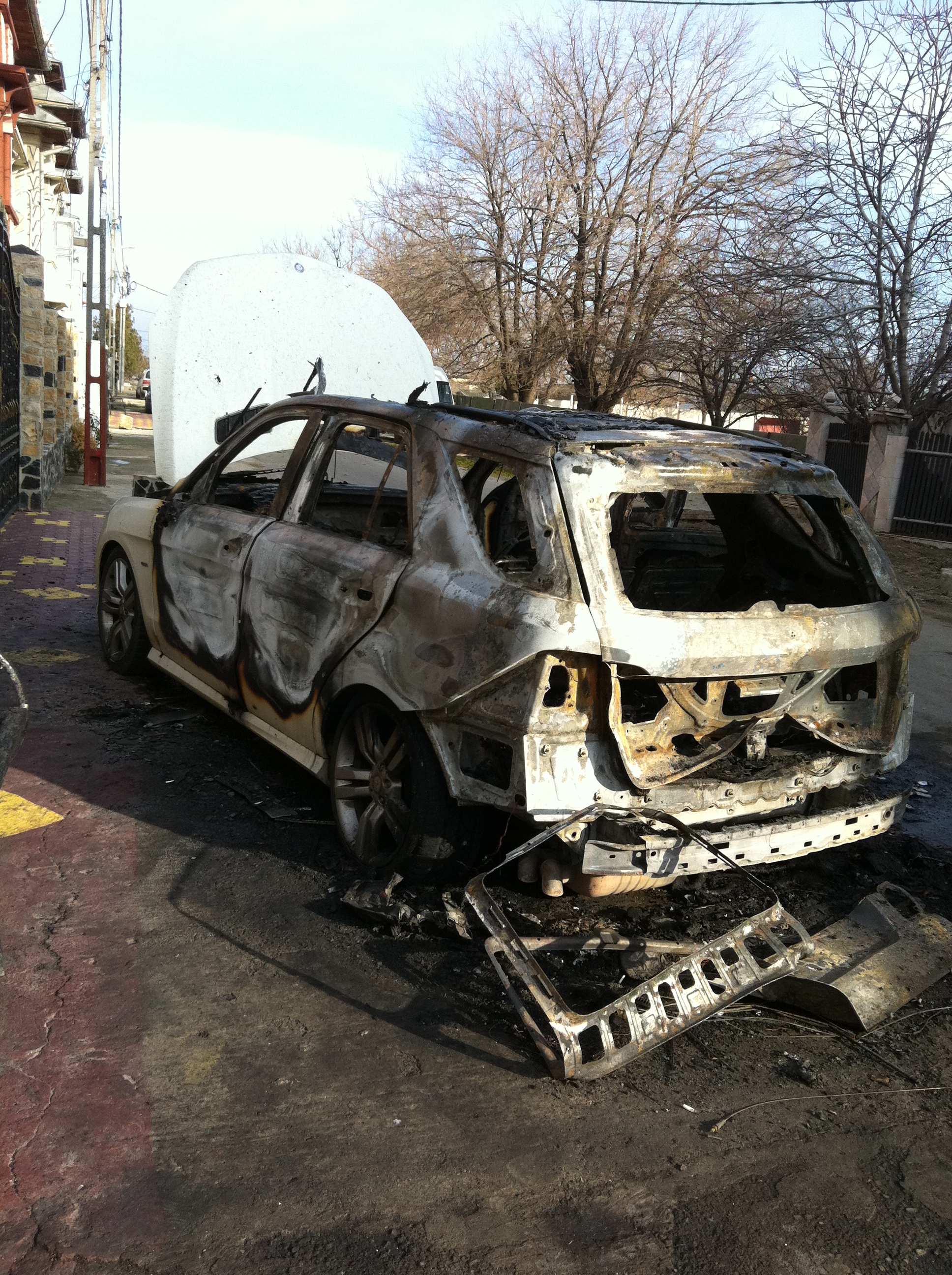 Dan Finutu, masina incendiata