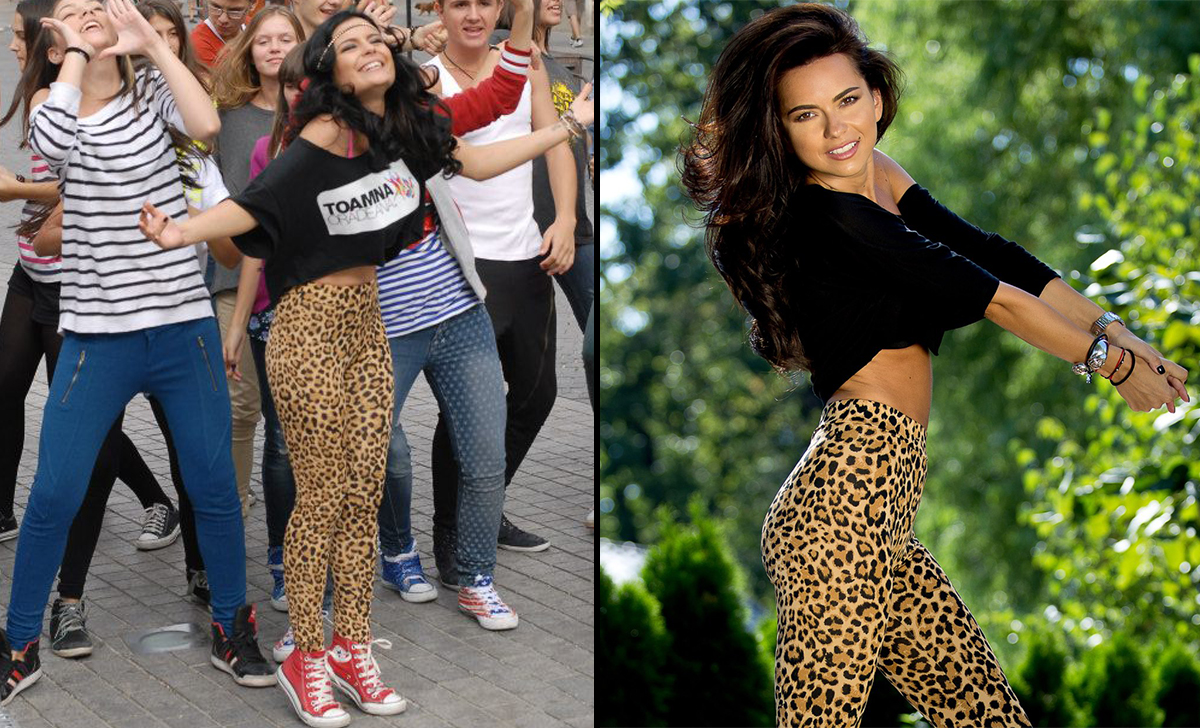 In aceleasi haine, cu aceeasi coafura si aceleasi accesorii, Ana Maria si Inna par surori