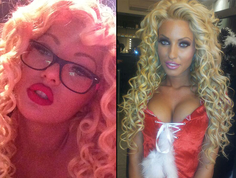 Larisa si-a facut bucle la fel ca cele ale Loredanei Chivu. sursa: Facebook