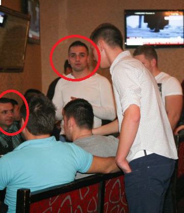 Bitu si Dogaru au fost fotografiati pe 12 ianuarie in localul La lautari din Constanta