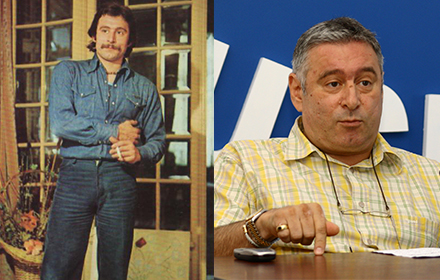 Cu mustata, plete si in blugi. Greu de crezut ca personajul e Madalin Voicu! Dar chiar e