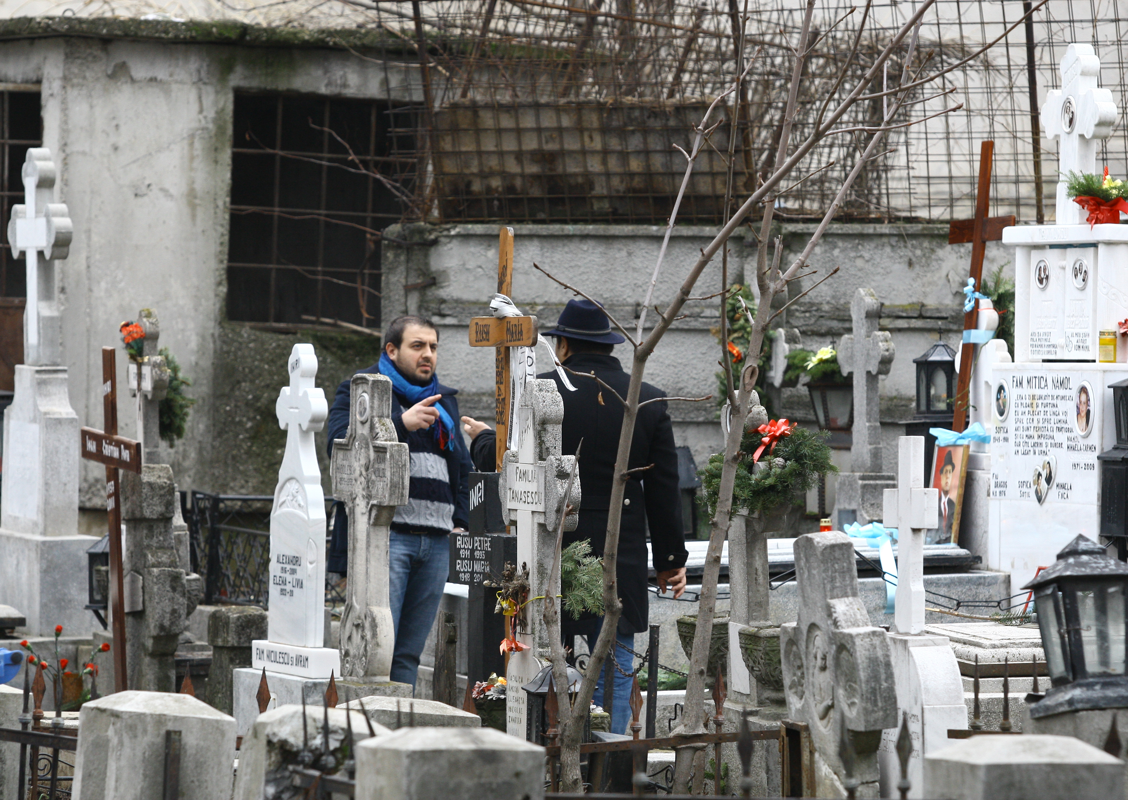 Cei doi frati discuta aprins