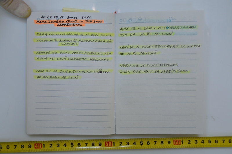 Sile Camataru percepea o taxa lunara de 10% din valoarea imprumutului