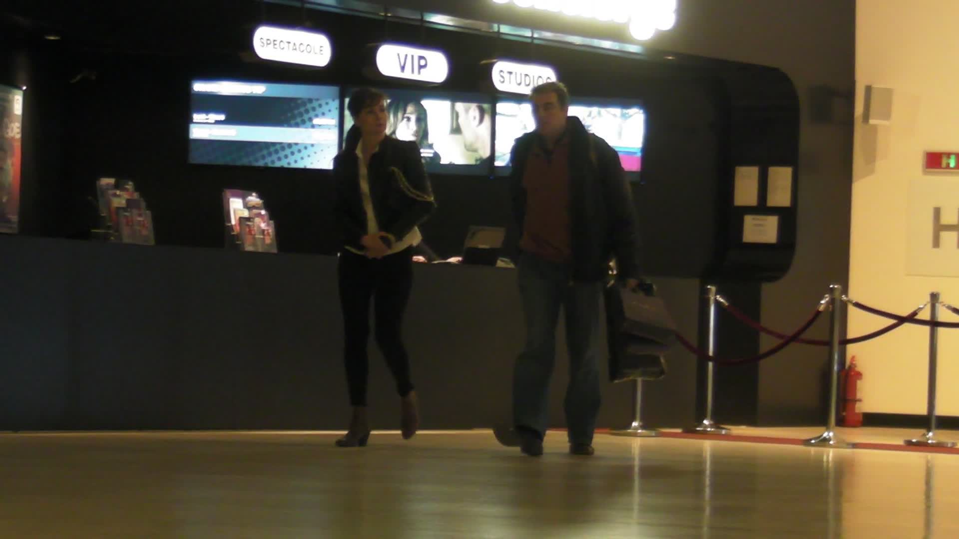 Adrian Cioroianu si soprana Alexandra Coman, iubita sa, au fost la film