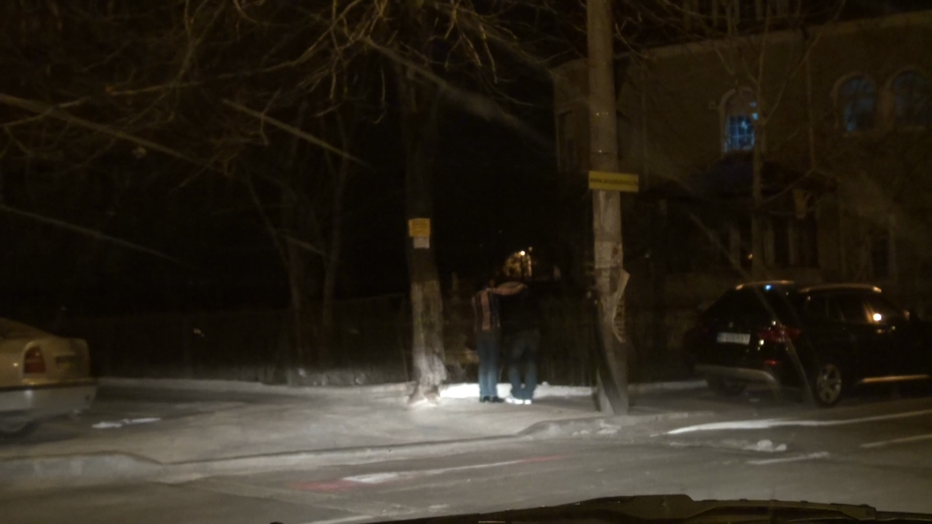 Iubita ïsi sprijina iubitul dupa o betie crunta