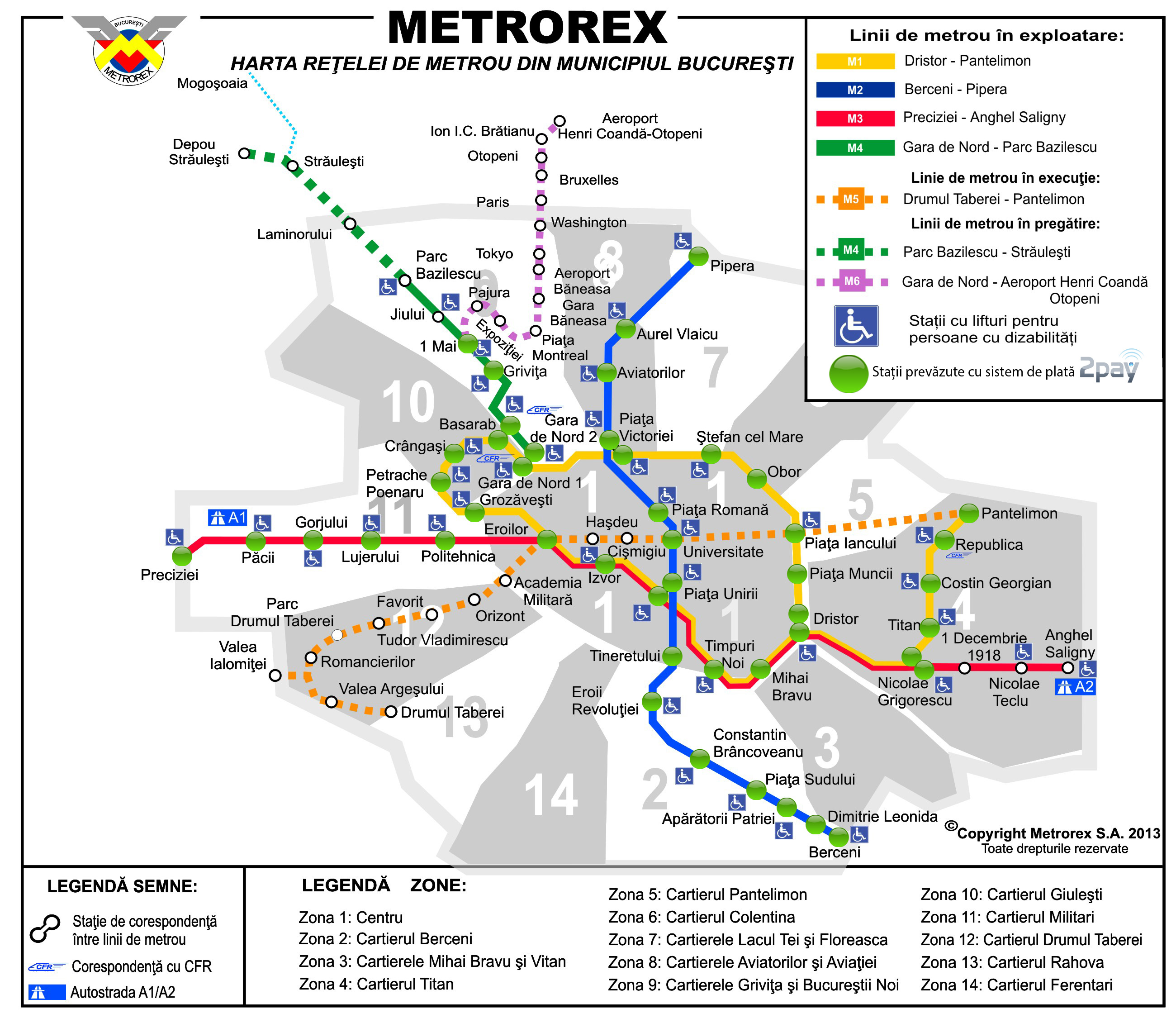 Sistemul este functional de astazi in toate statiile Metrorex