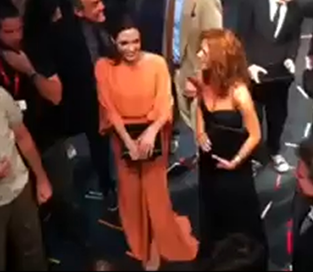 La Sarajevo alaturi de alti colegi de scena, precum si de Angelina Jolie (sursa facebook)