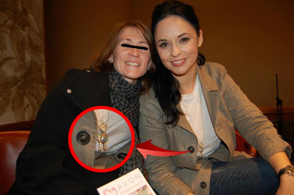 Andrreea Marin, o admiratoare si soricelul. Sursa: Facebook