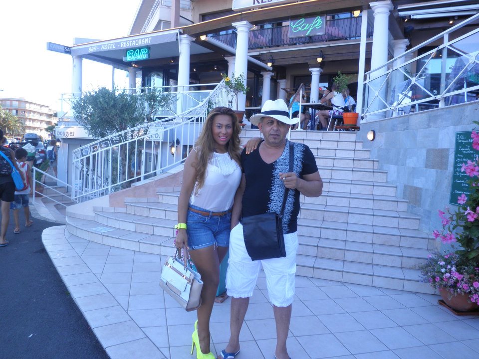 Roxana, alaturi de tatal ei, Mugurel Dobritoiu