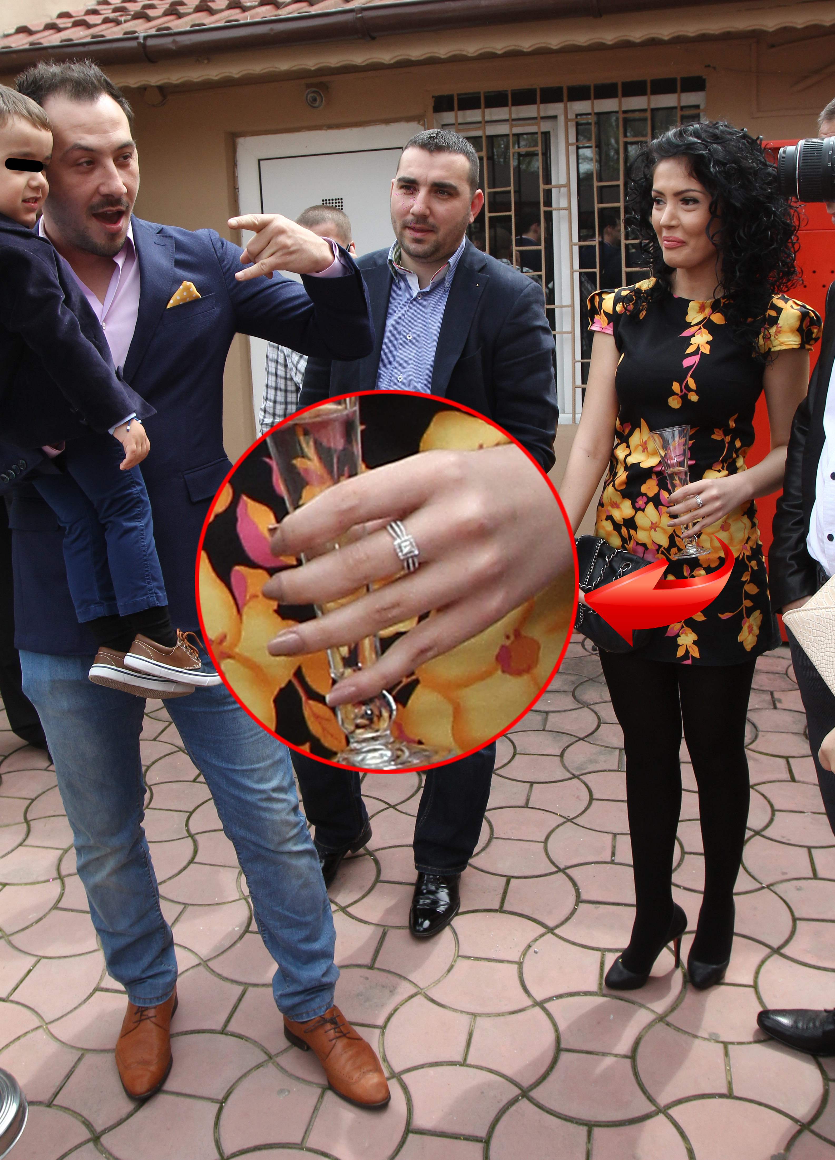 La cununia lui Vlad, fiul primarului sectorului 4, Mantea purta inelul pe degetul mijlociu