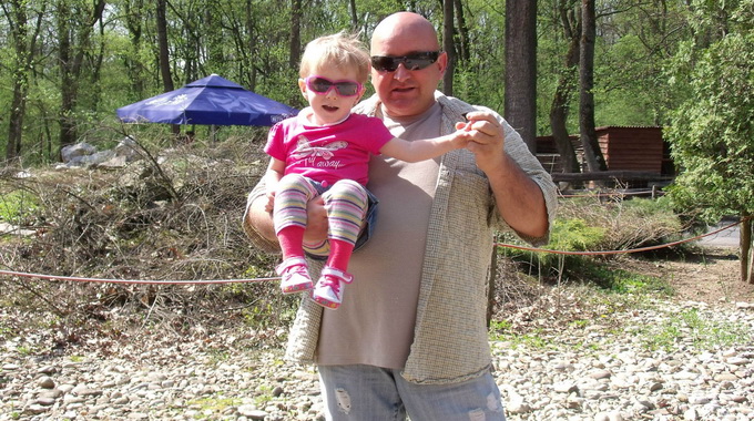 Maia impreuna cu tatal ei, Ovidiu Bugariu