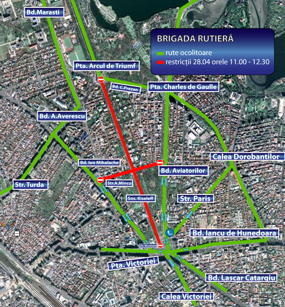 Vezi unde se restrictioneaza traficul in Capitala