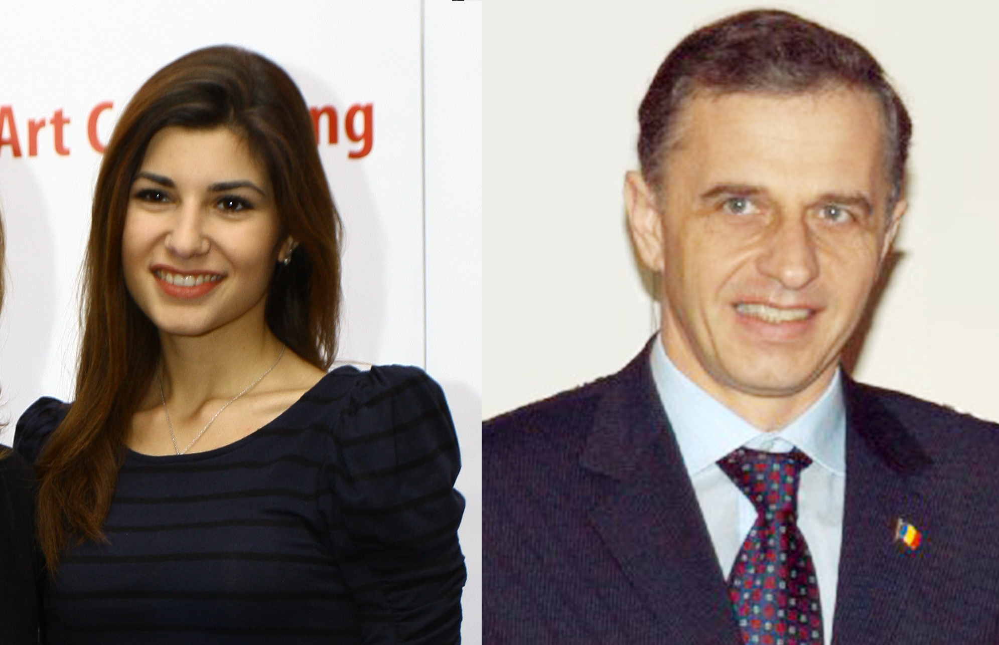 Mircea Geoana si fiica lui seamana ca doua pictaturi de apa