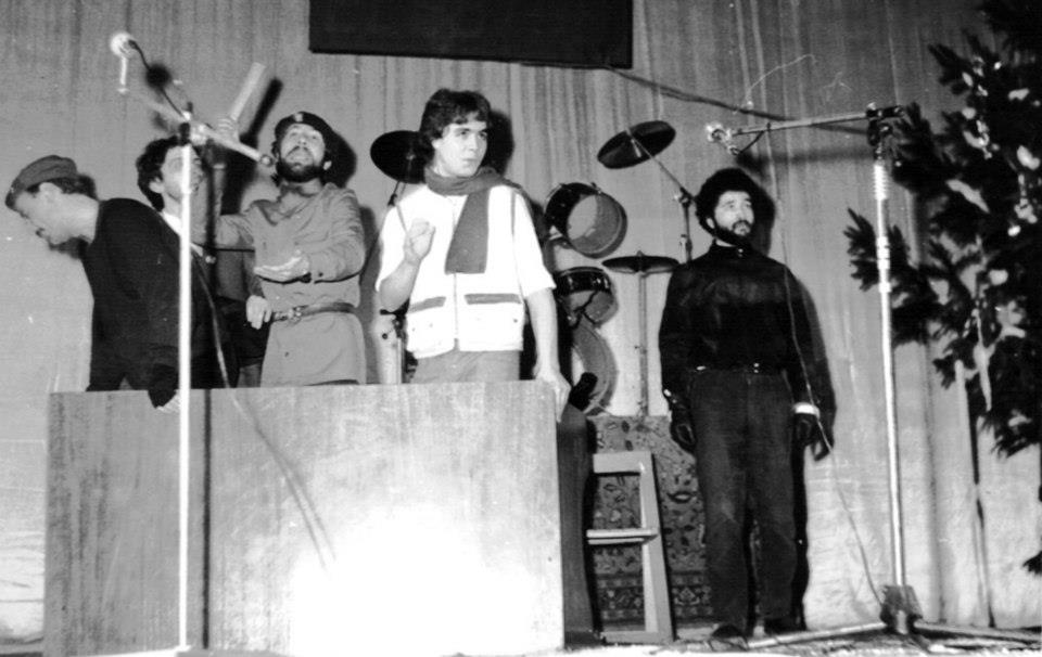 Toni Grecu, Doru Pircalabu si Silviu Petcu la Iasi, la premiera scenetei 