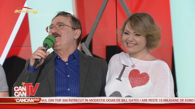 Cornel Palade, alaturi de fiica lui, Andrada, in emisiunea CANCAN TV