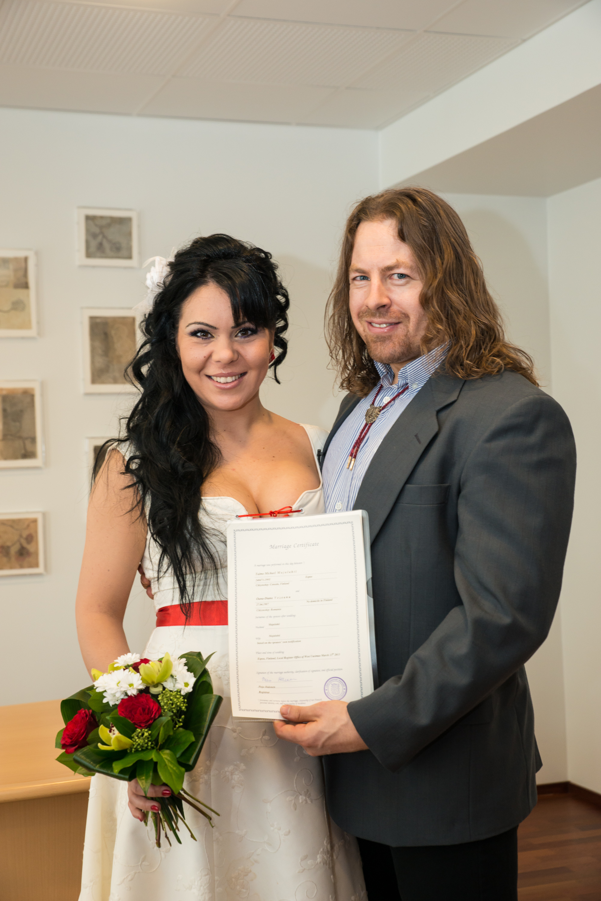 Diana si Michael s-au cununat in Finlanda