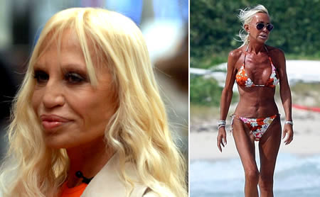 Toata lumea e de acord ca Donatella Versace arata ca o caricatura