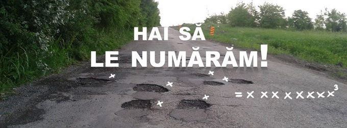 Pagina drumului cu gropi