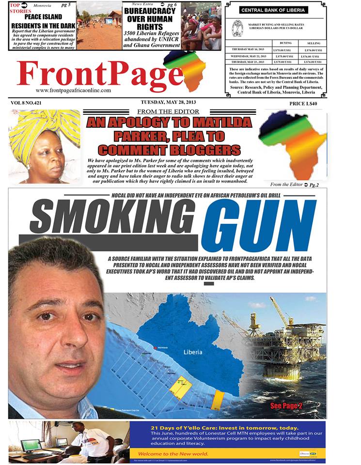 front page africa