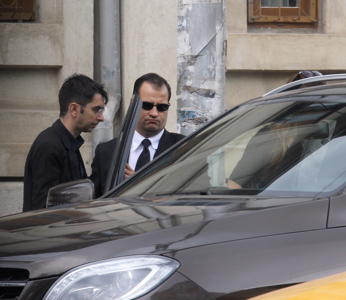 Serban Huidu la iesirea din cimitir