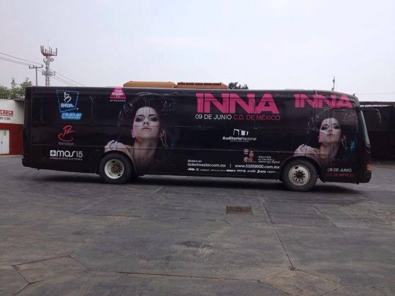 Intre 1 si 18 iunie Inna sustine un turneu in sase orase din Mexic