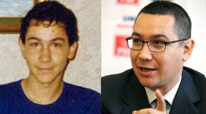 Victor Ponta pe timpul cand era adolescent