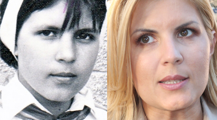 Elena Udrea pe vremea cand mergea la scoala