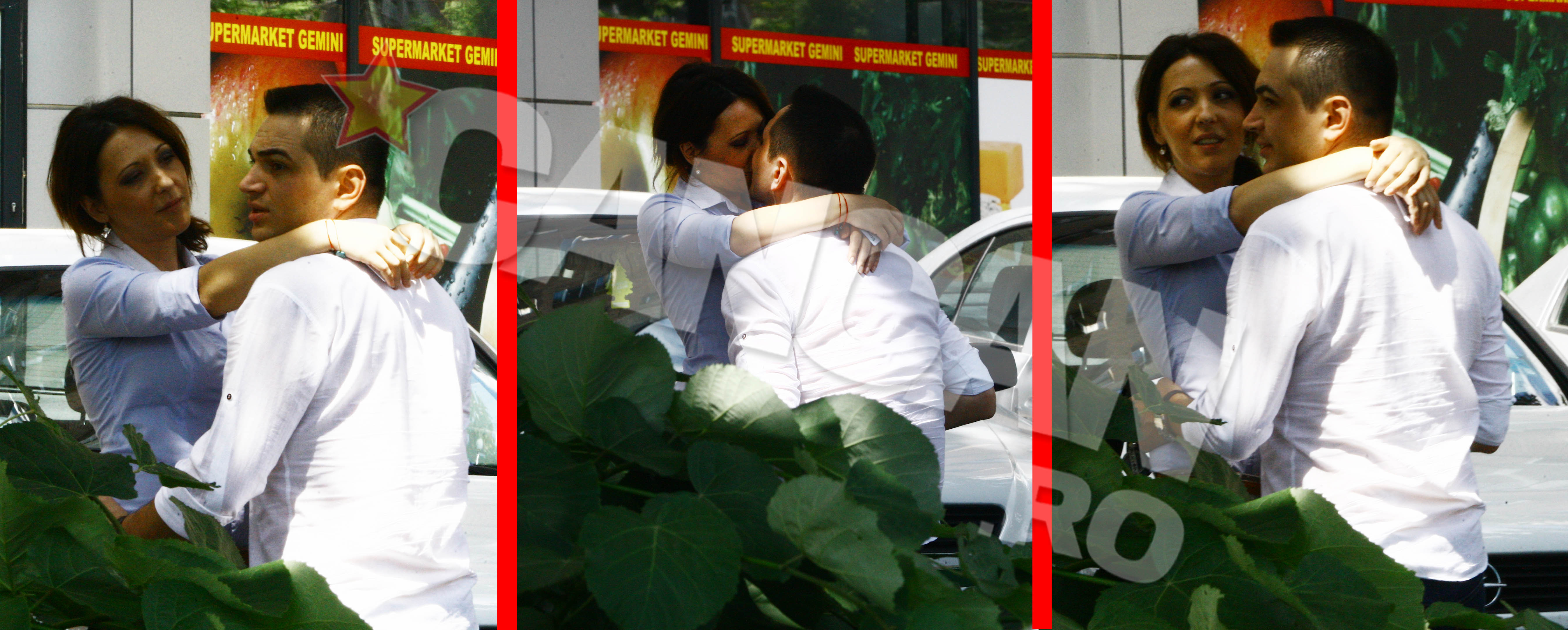 Profesorul de religie si iubita lui si-au dat frau liber chiar in fata bancii unde lucreaza femeia