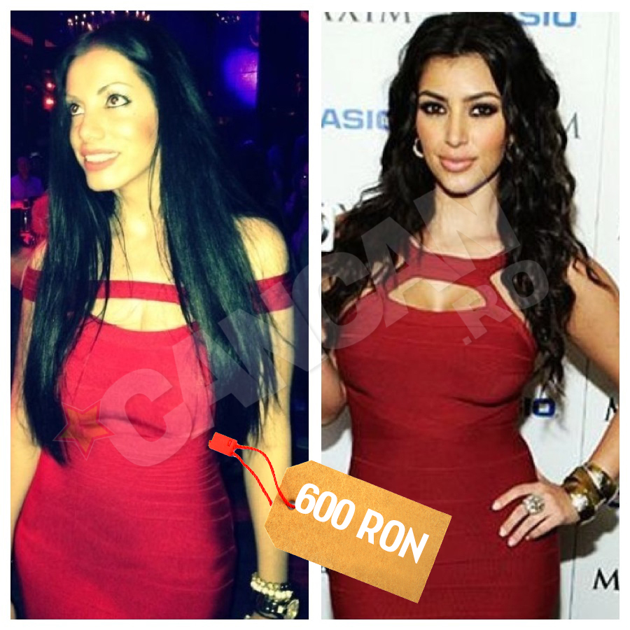 Ileana poarta o rochie asemanatoare cu cea a lui Kim Kardashian, de la magazinul Nissa