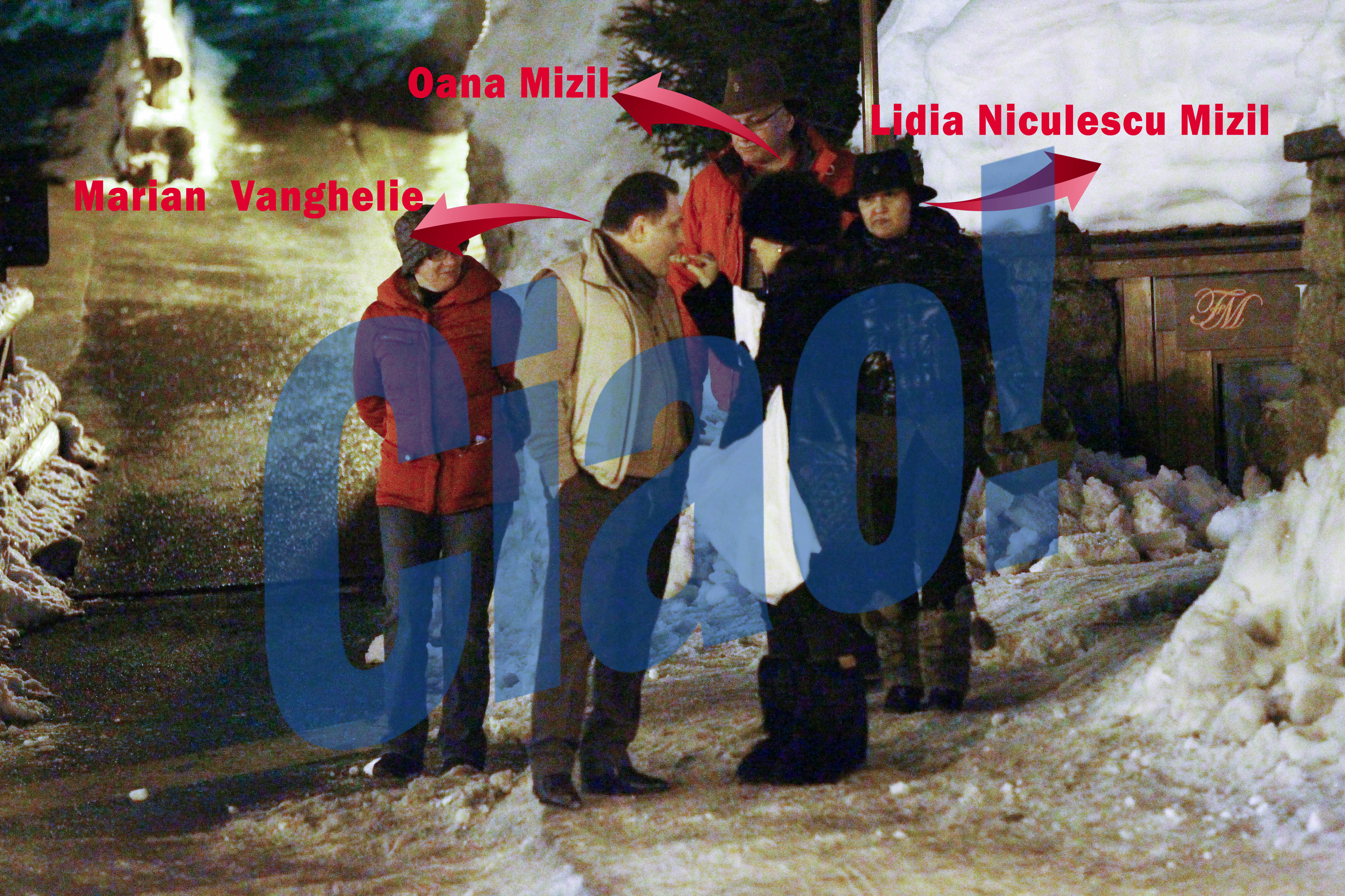 In vacanta de lux din Alpi, Marian Vanghelie si Oana Mizil au fost insotiti de soferul primarului si mama deputatei