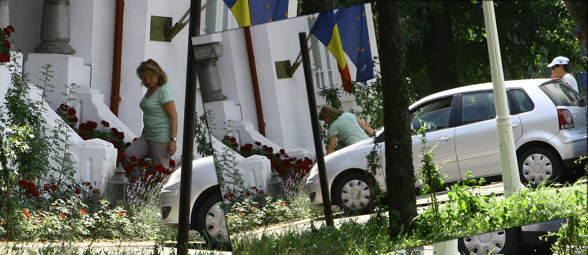 Inainte sa urce scarile catre biroul fiicei, 