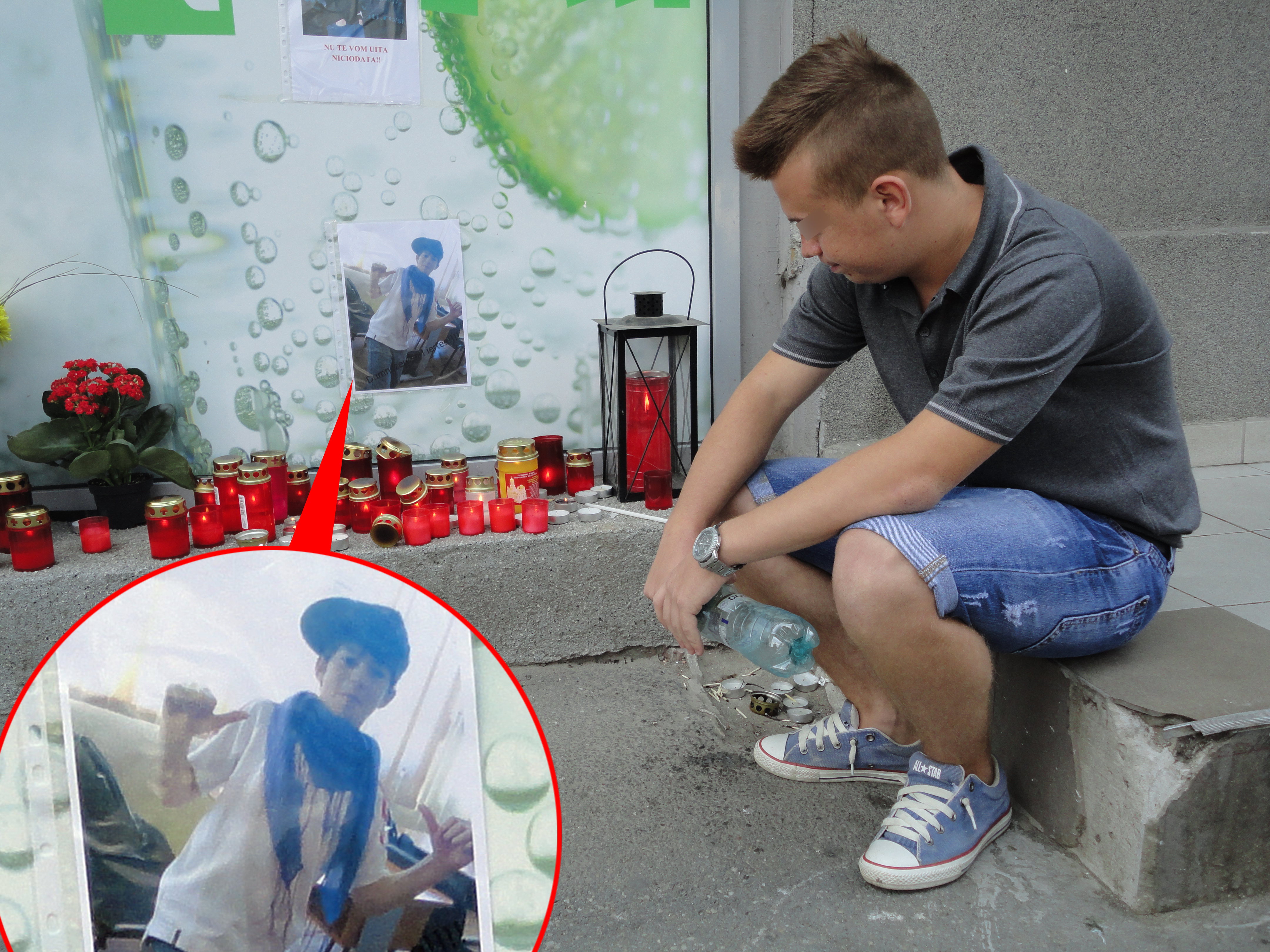 Colegii de liceu au venit la locul tragediei