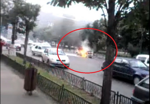 Matizul a luat foc chiar in mijlocul Capitalei