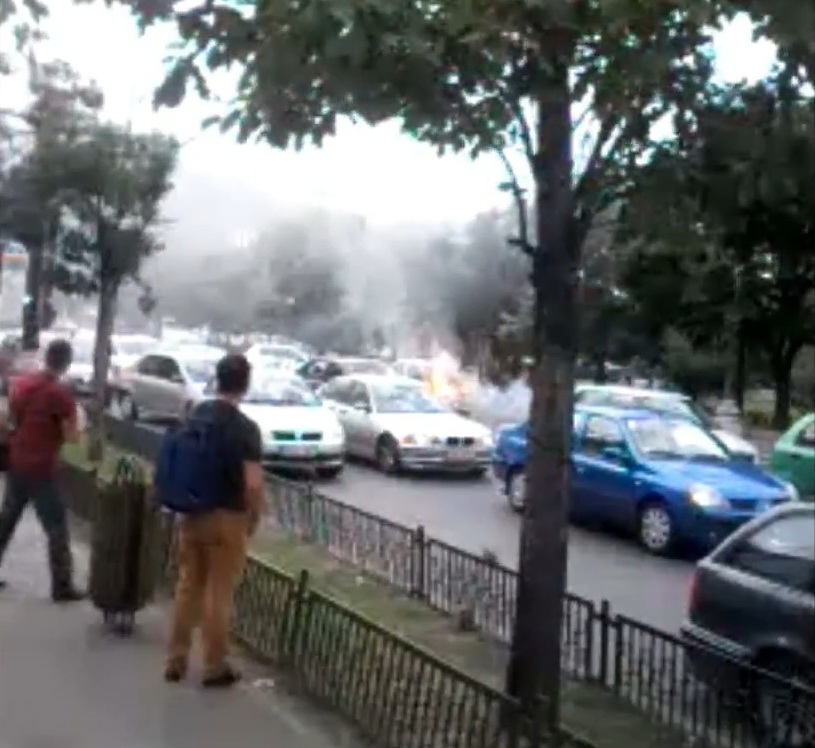 Chiar daca artera este foarte circulata, soferii nu au oprit sa-l ajute pe tanar