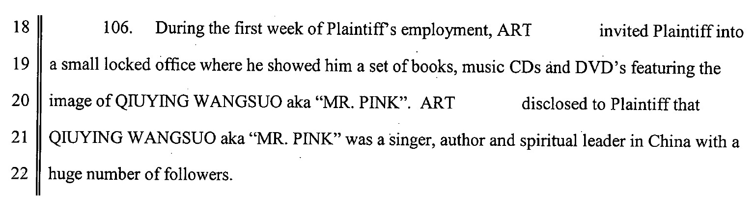 Fascimil din documentul depus de fostul director de la firma Mr Pink in instanta, in procesul cu firma de bauturi