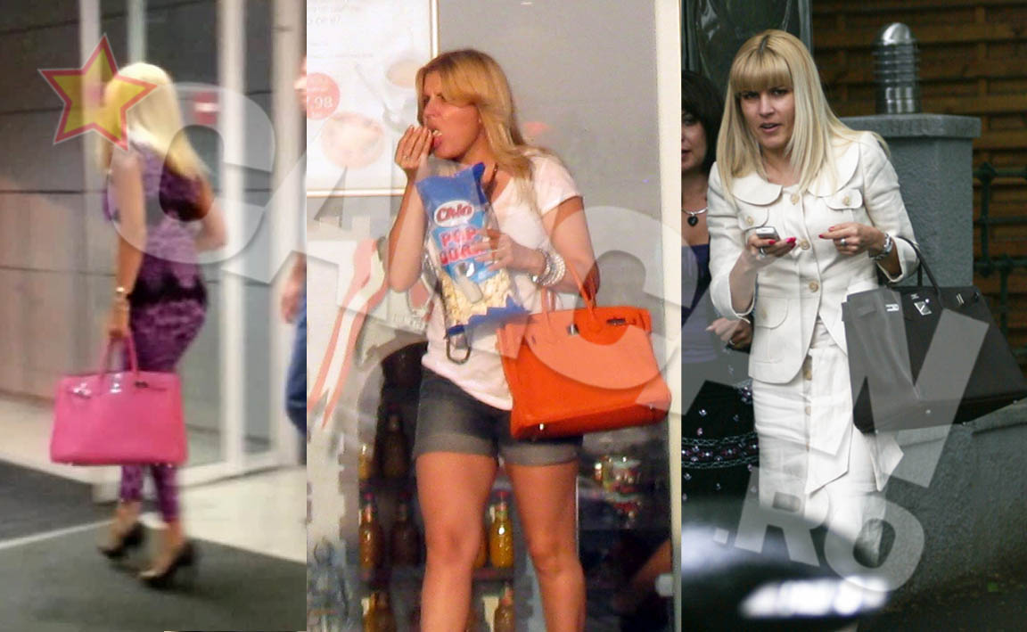 Elena Udrea si-a completat colectia de Hermes Birkin cu o geanta roz