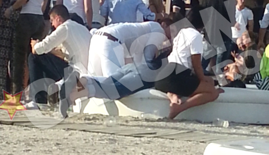 Andrei s-a pus in patru labe pentru a fi mai aproape pe fata