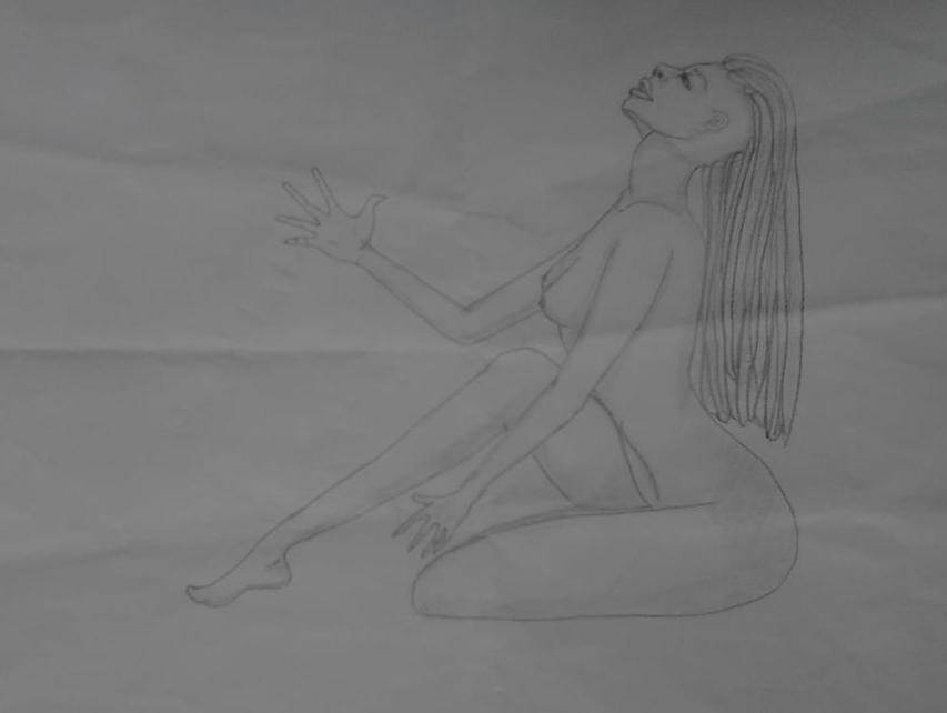 Unul dintre desenele de care tanara este foarte mandra