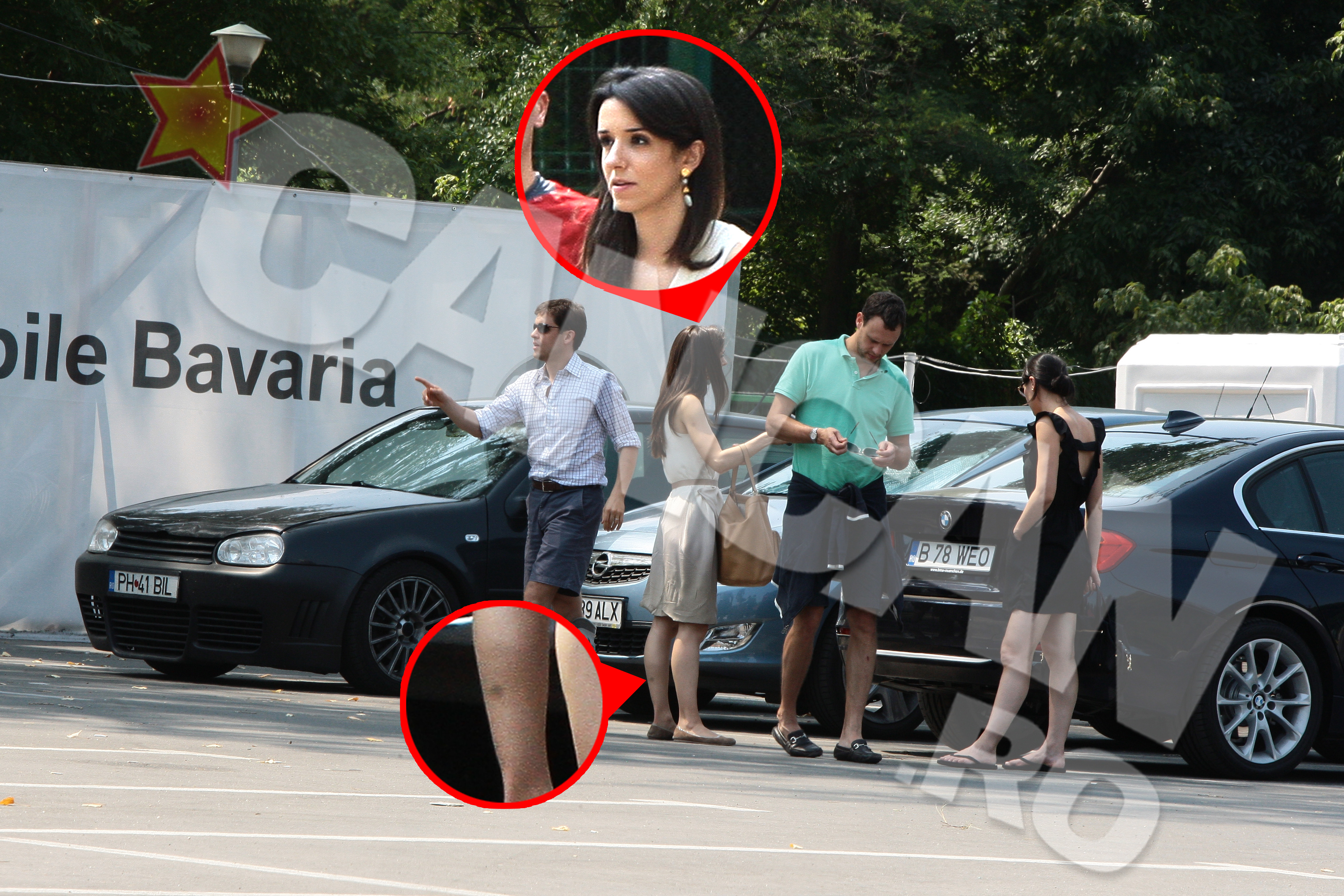 Alexandra are pe picioare mai multe vanatai accentuate