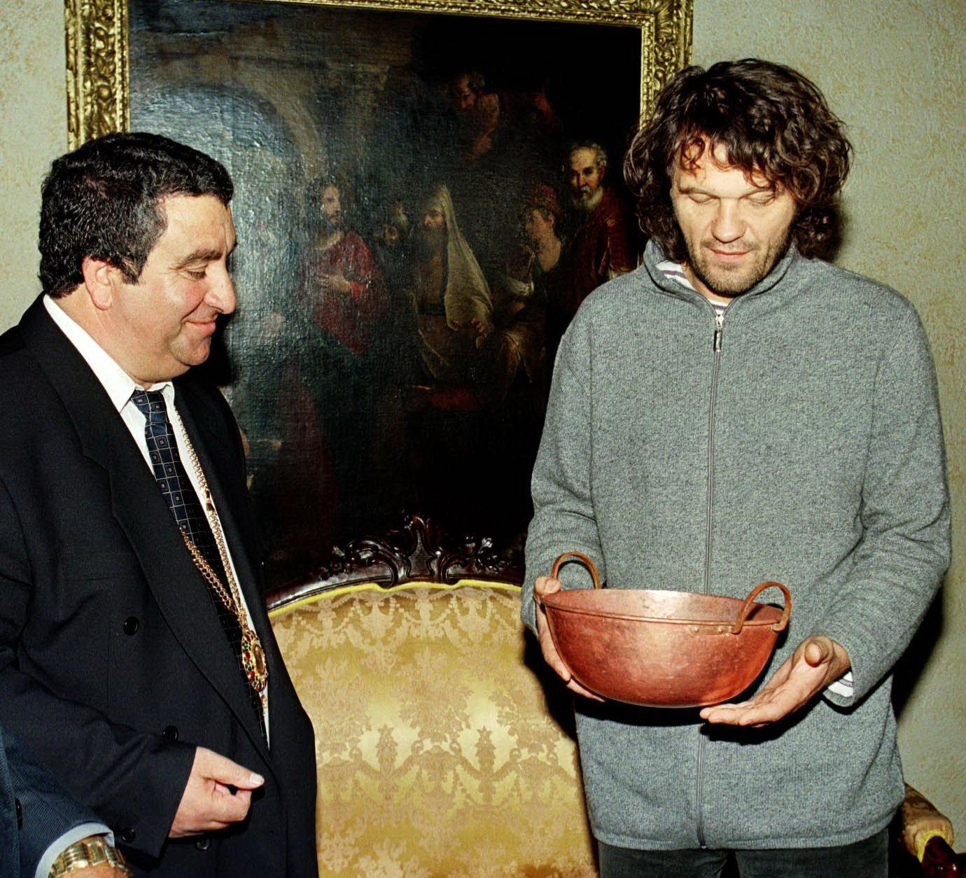 1999 - Regele Cioaba, la o intalnire cu celebrul regizor Emir Kusturica