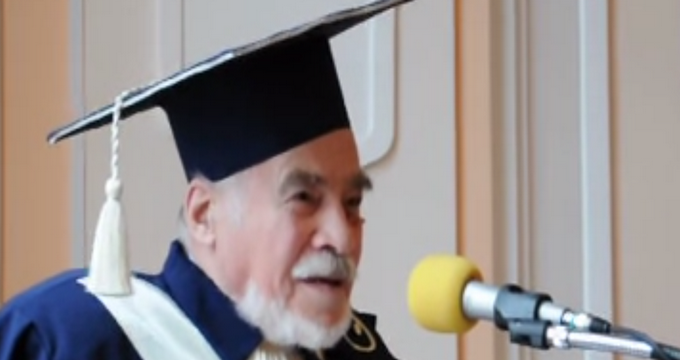 Dan Berindei care este unul dintre cei mai reputati istorici romani (foto:youtube)