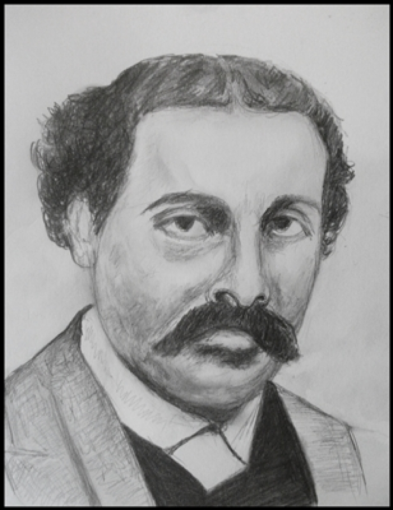 Muza care l-a sedus si apoi l-a abandonat pe Odobescu s-a numit Hortensia Racovita, o tanara profesoară de geografie la Scoala de fete din Bucureşti.