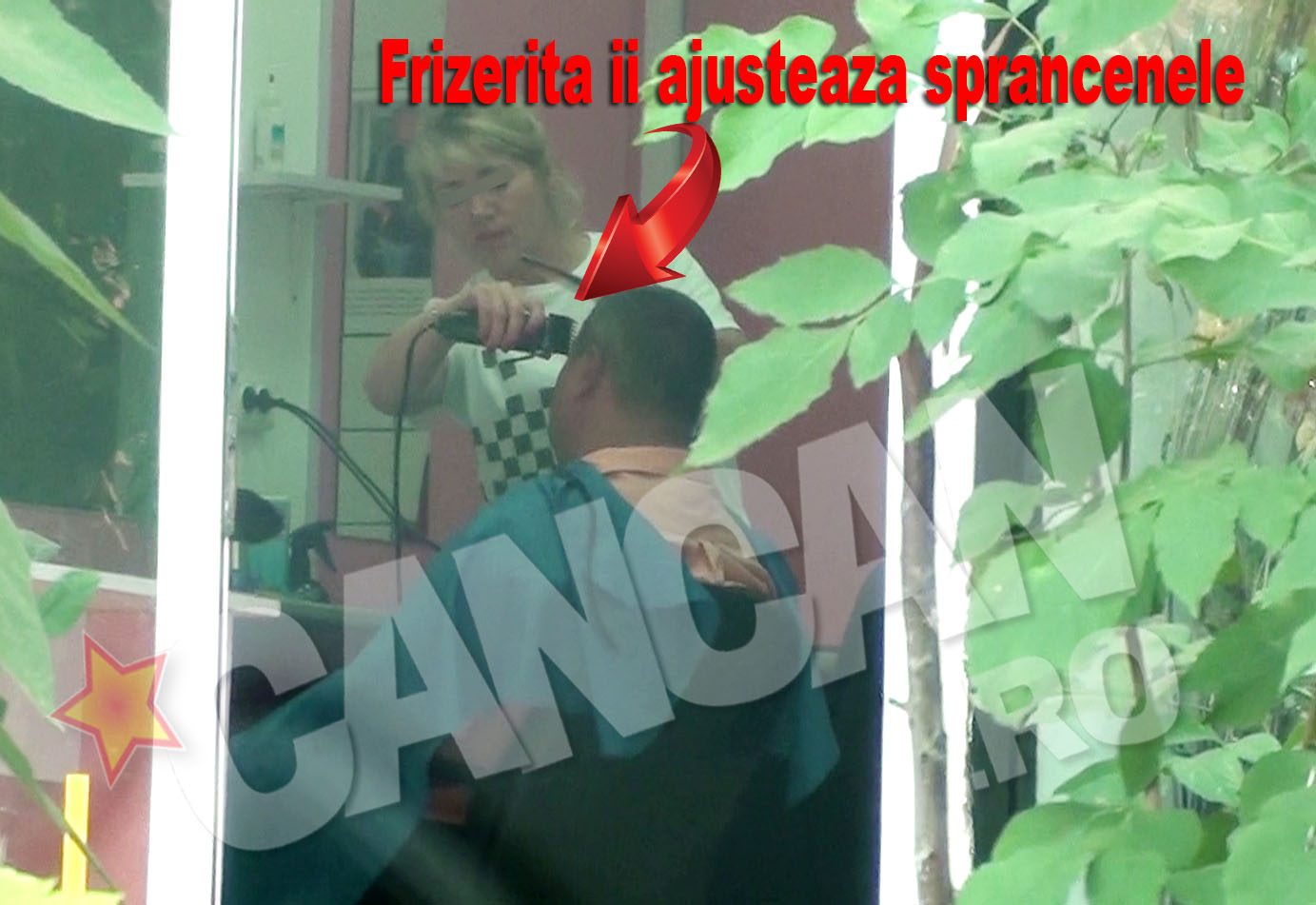 A fost tuns si frezat, dar imaginea nu e perfecta. asa ca frizerita 