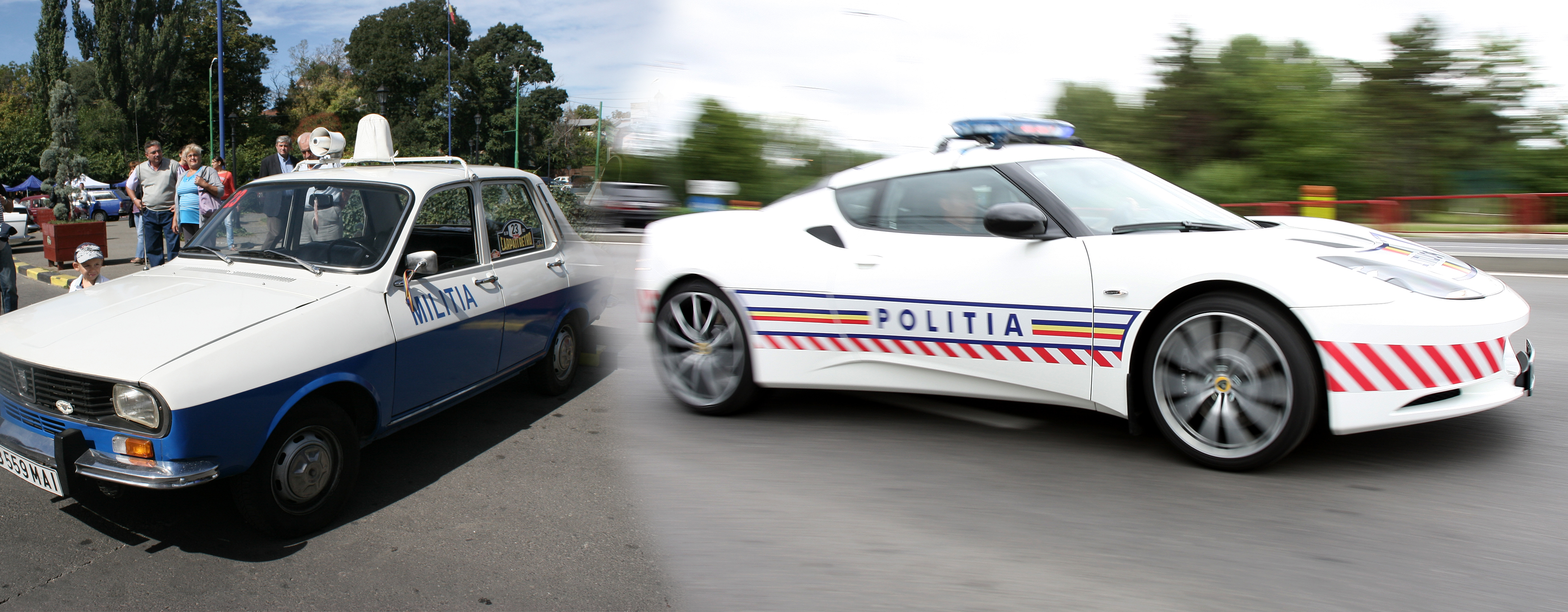 Cum arata masina din dotarea Militiei si cum arata bolizii de acum