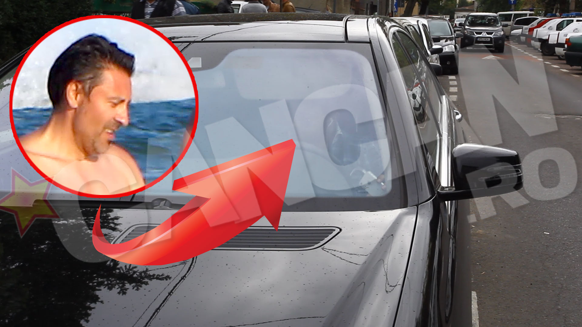 Fotbalistul a fost condus de prietenul sau, Alex, cu masina la volanul careia, in urma cu cateva luni a provocat un accident in care un motociclist si-a pierdut viata.