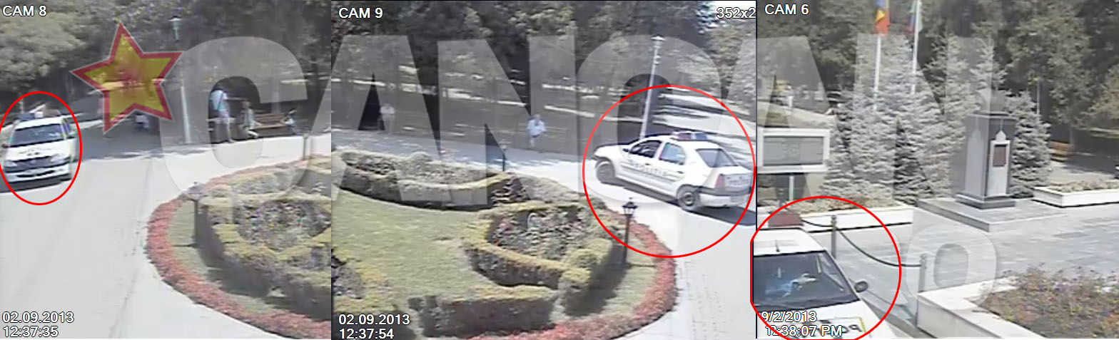 La 12,37 si 12,38 au ajuns trei echipaje de politie