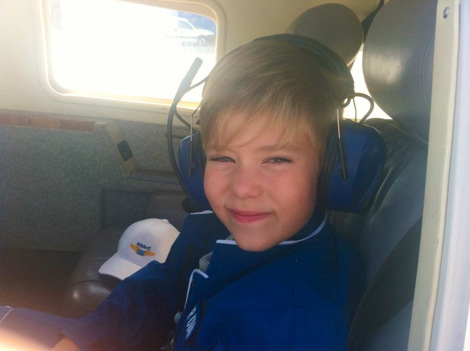 Iovan Jr. a zburat impreuna cu tatal sau